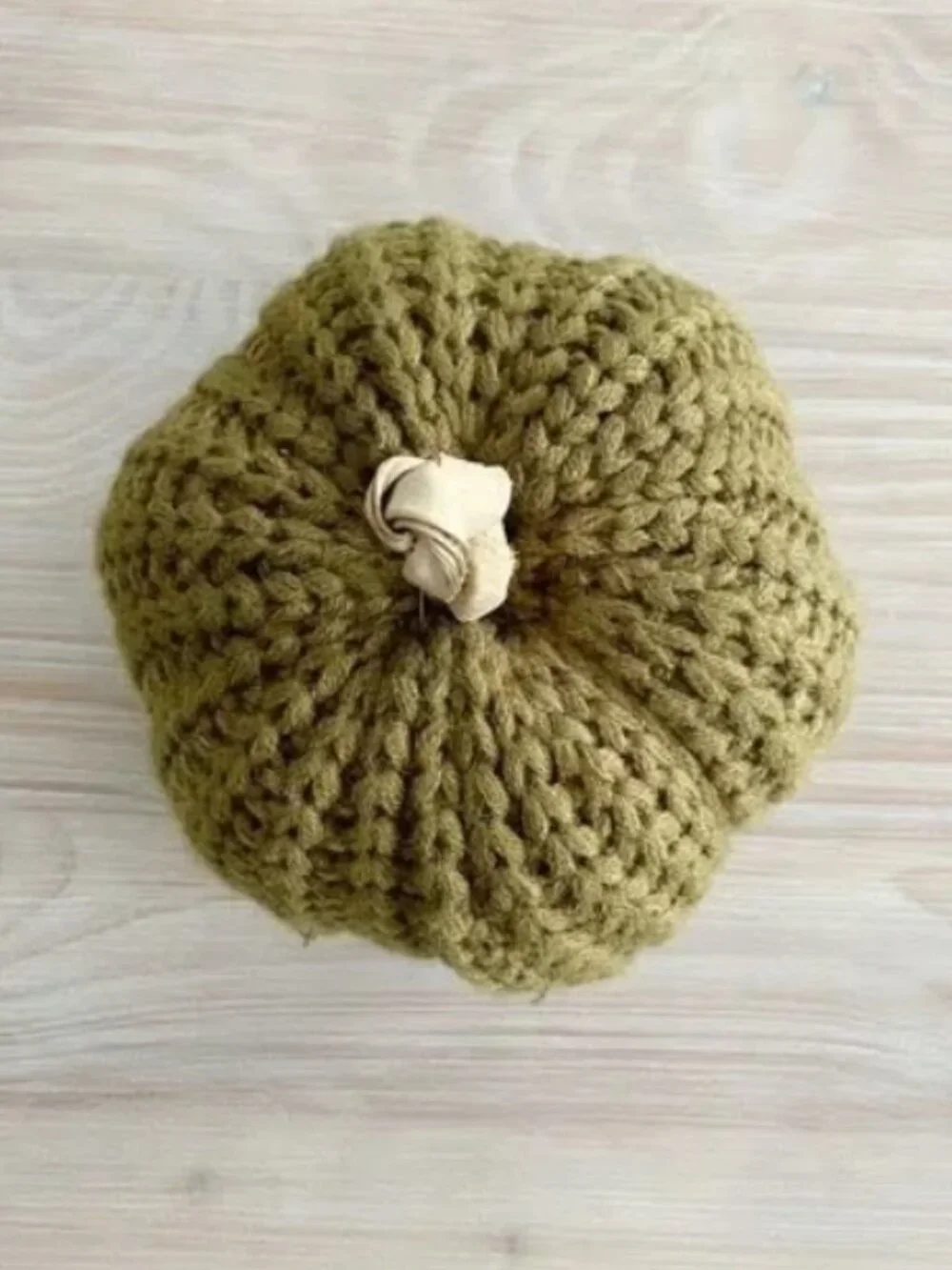 Olive Green Knit Pumpkin 7.5